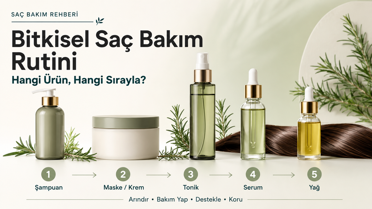 Bitkisel Saç Bakım Rutini: Hangi Ürün, Hangi Sırayla?