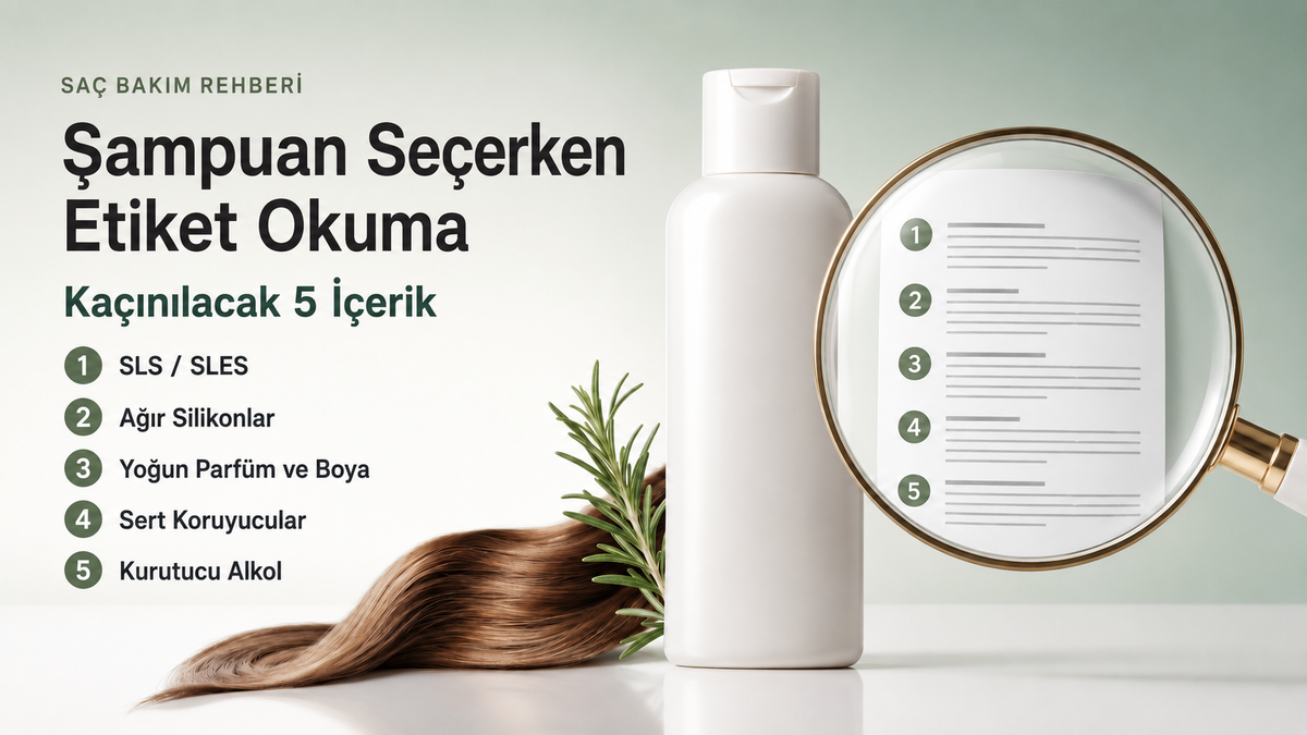 Şampuan Seçerken Etiket Okuma: Kaçınılacak 5 İçerik