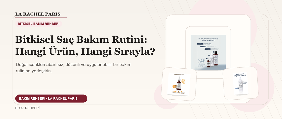 Bitkisel Saç Bakım Rutini: Hangi Ürün, Hangi Sırayla? blog kapak görseli