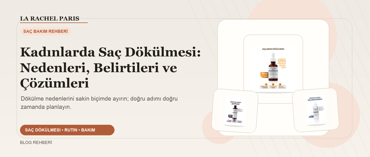 Kadınlarda Saç Dökülmesi: Nedenleri, Belirtileri ve Çözümleri blog kapak görseli