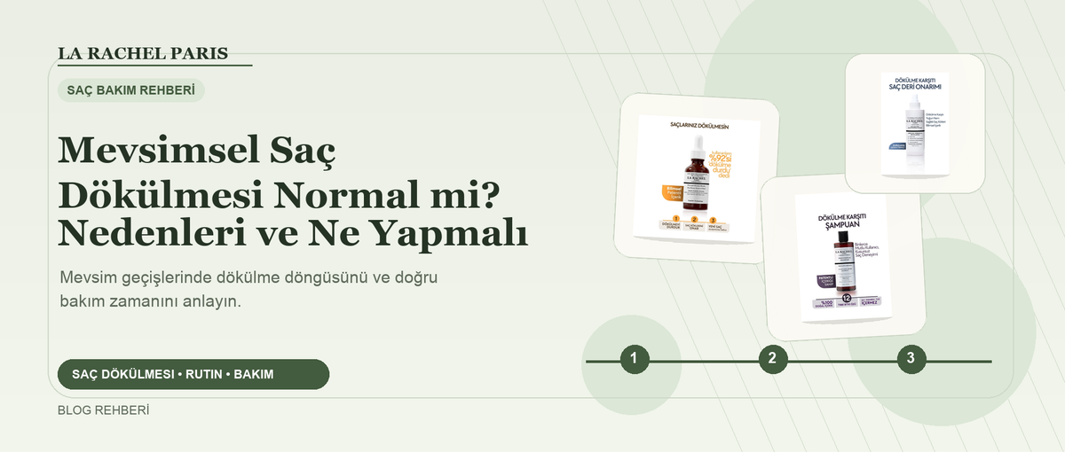 Mevsimsel Saç Dökülmesi Normal mi? Nedenleri ve Ne Yapmalı blog kapak görseli