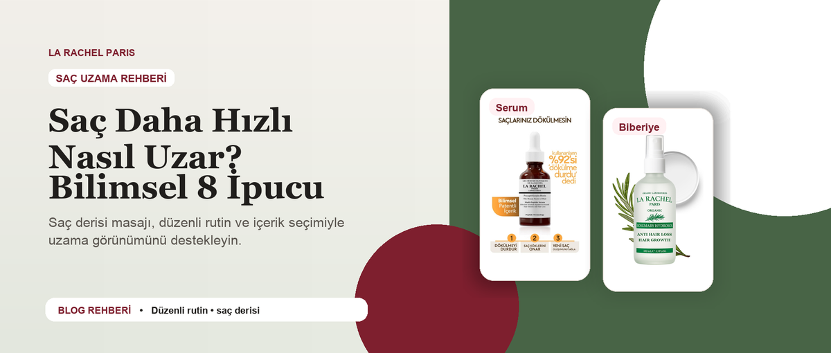Saç Daha Hızlı Nasıl Uzar? Bilimsel 8 İpucu blog kapak görseli