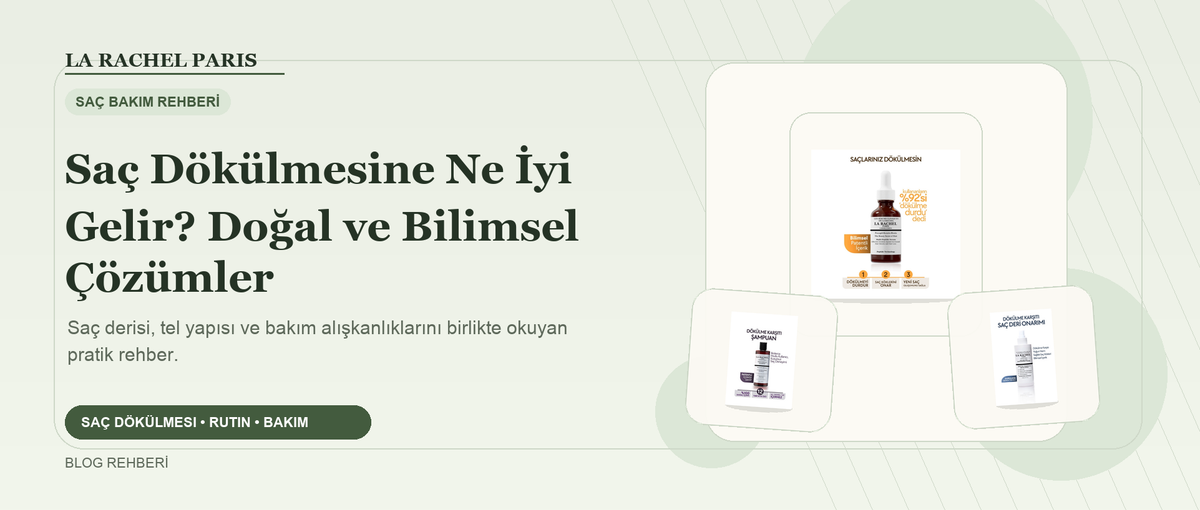 Saç Dökülmesine Ne İyi Gelir? Doğal ve Bilimsel Çözümler blog kapak görseli