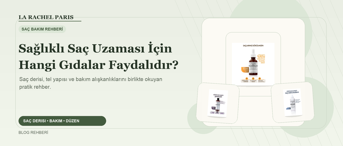 Sağlıklı Saç Uzaması İçin Hangi Gıdalar Faydalıdır? blog kapak görseli