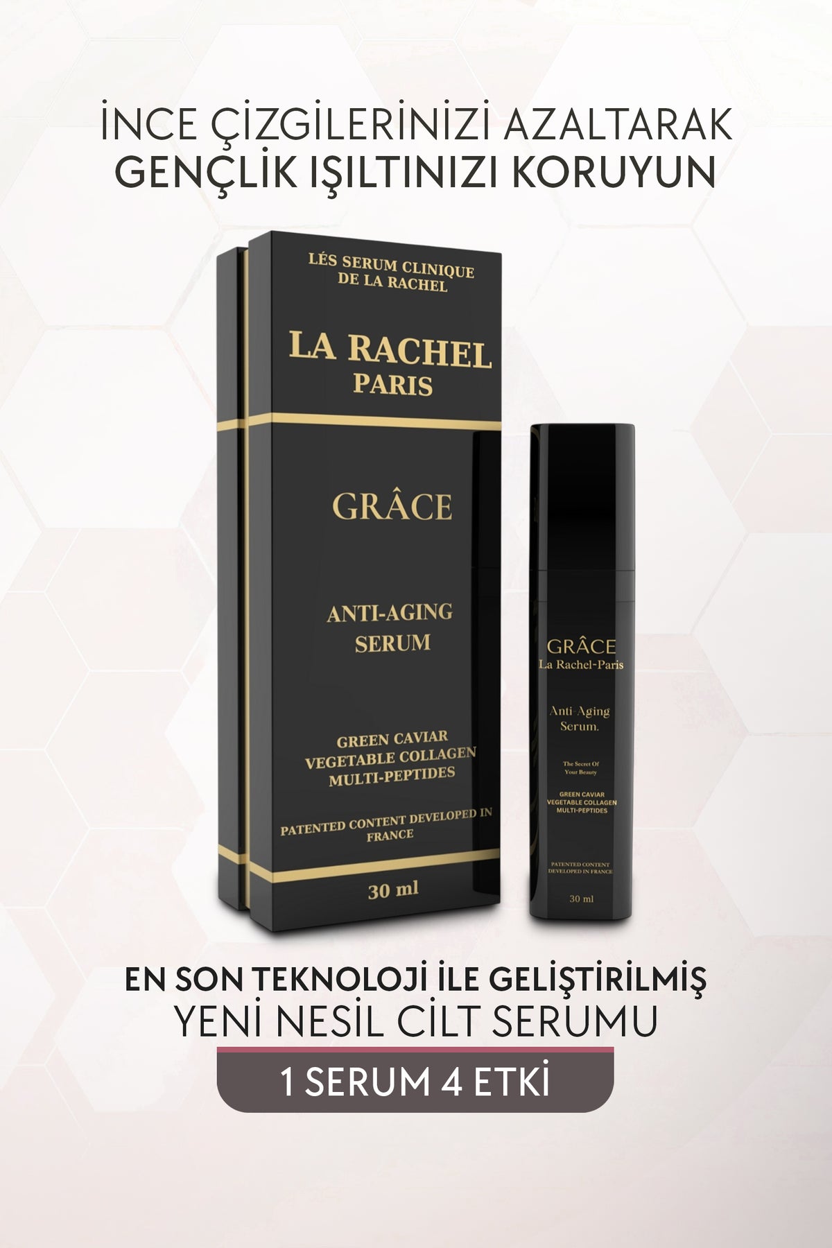 Profesyonel Gençleştirme ve Cilt Yenileme-1 Serum 4 Etki-Anti Aging, Nemlendirme, Kolajen Üretimi