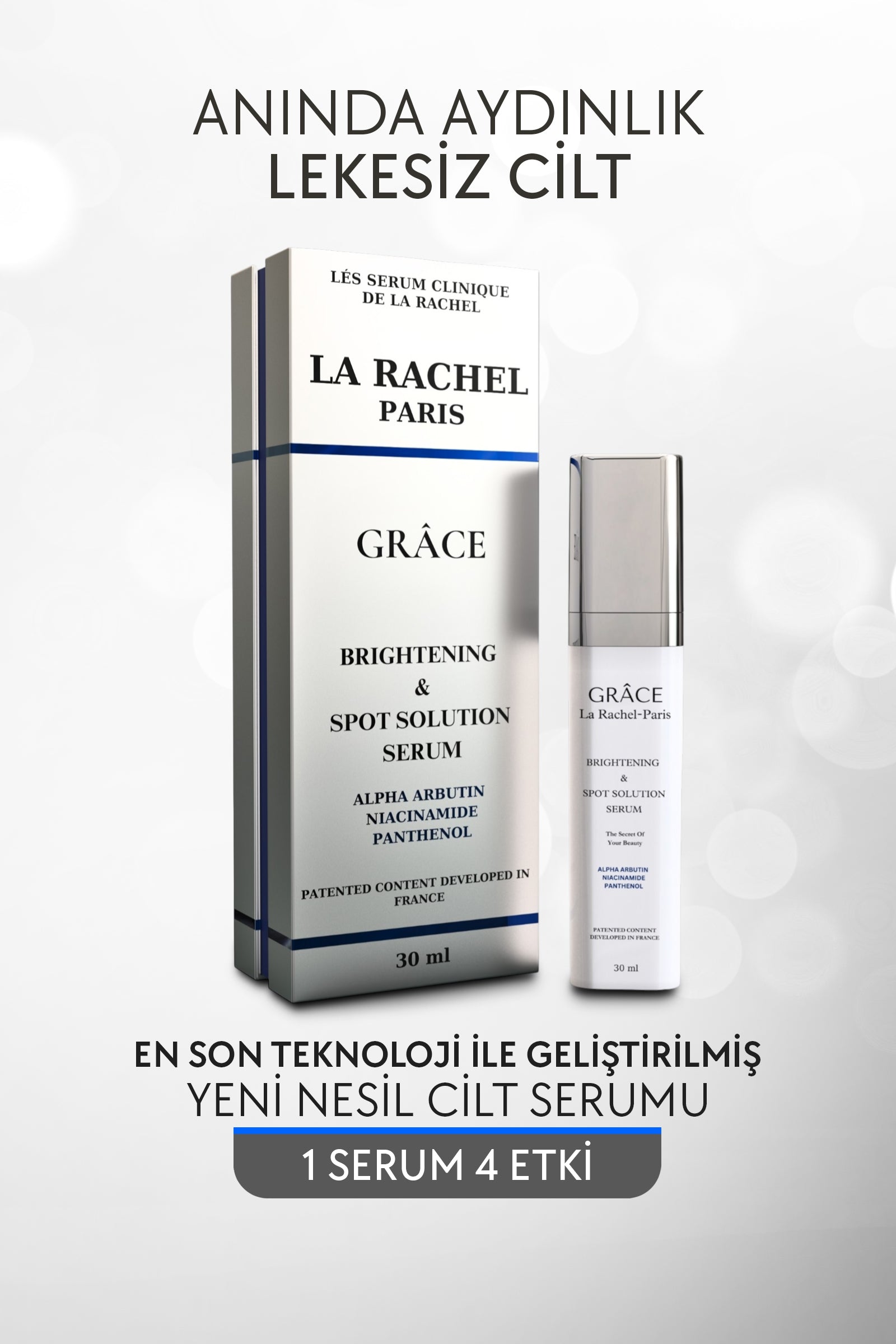 La Rachel Instant Brightening & Spot Correcting Serum - 4 Effects: Brightening, Spot Reduction, Renewal, Hydration