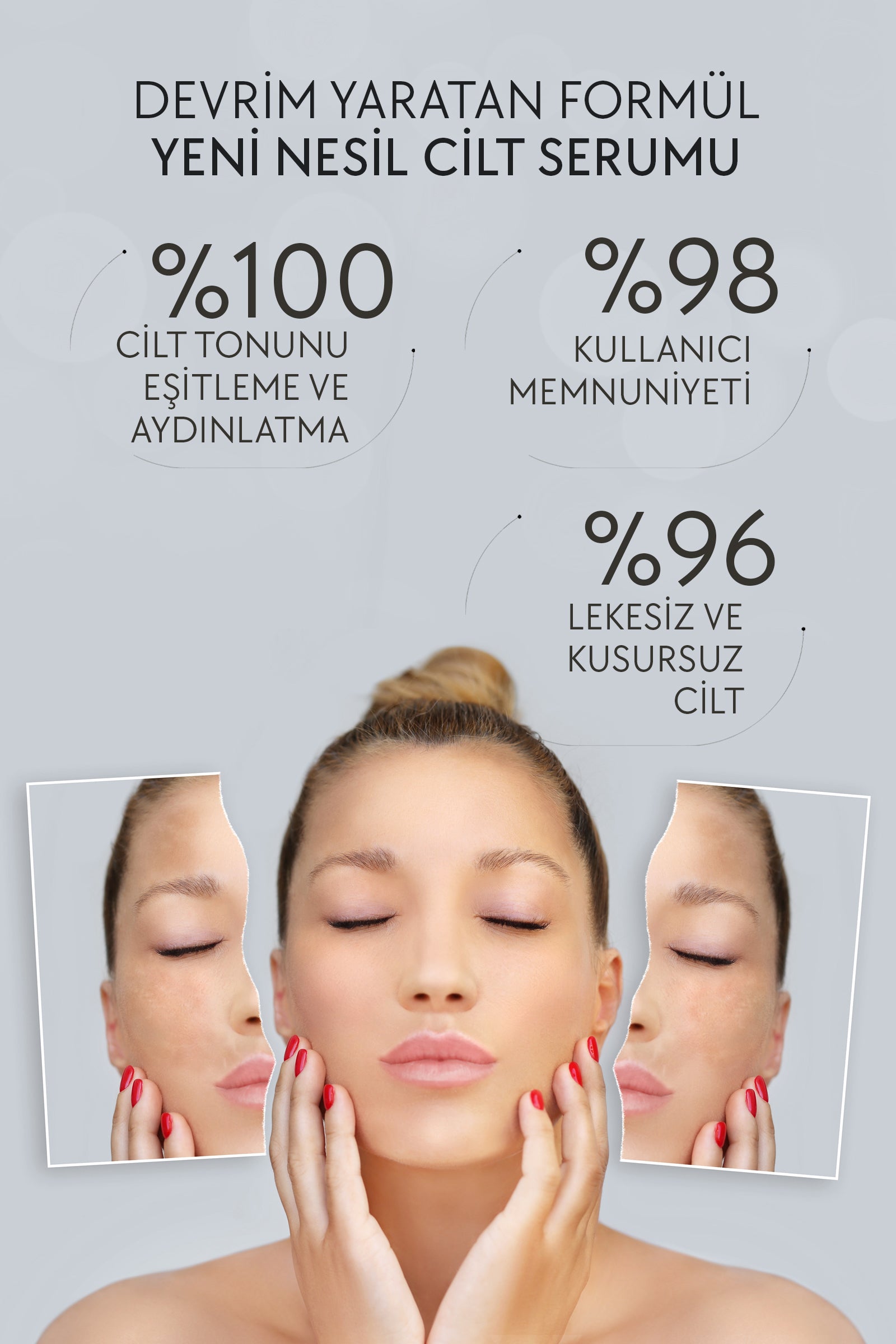 La Rachel Anında Aydınlatma ve Leke Karşıtı Etki-1 Serum 4 Etki-Aydınlatma, Leke Karşıtı, Yenileme, Nemlendirme