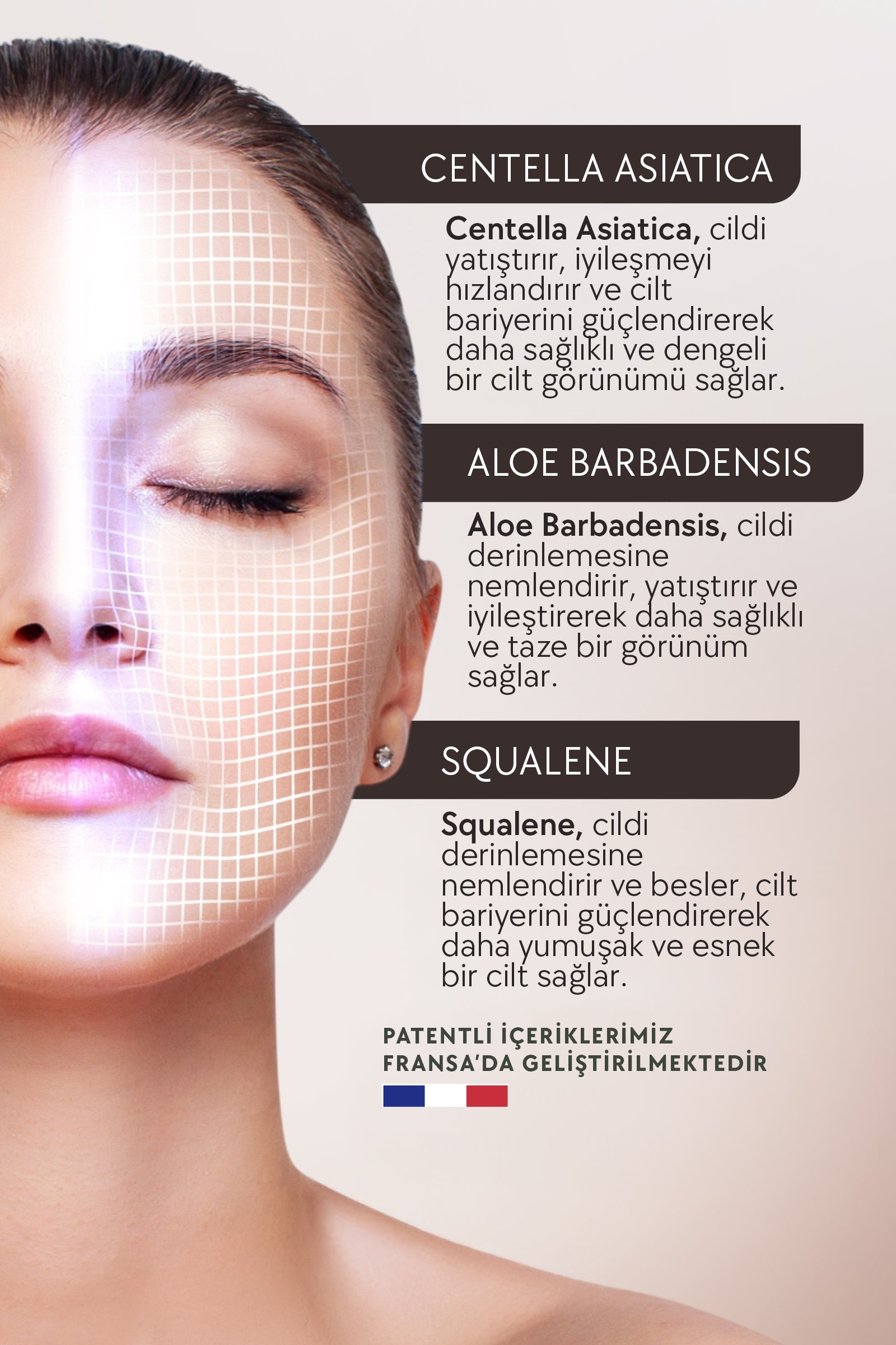 Hassas Ciltler İçin Profesyonel Güçlü Yatıştırıcı ve Güvenli Bariyer Onarımı-1 Serum 4 Etki
