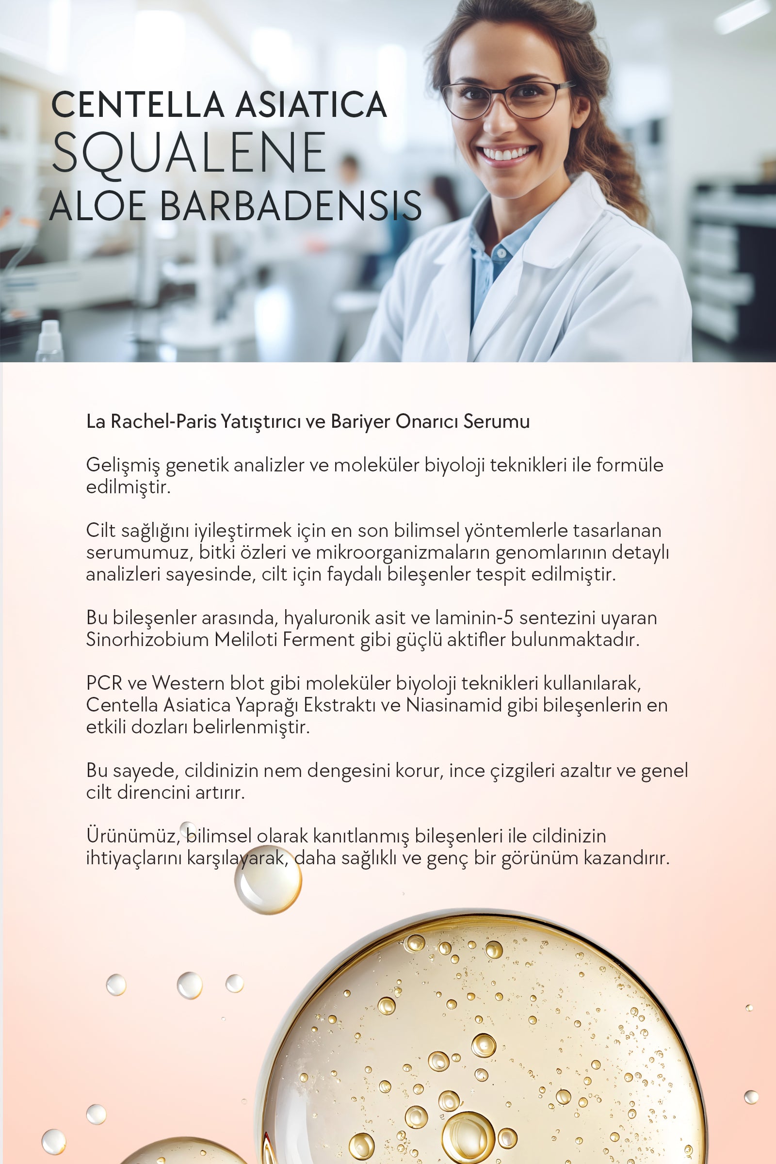 Hassas Ciltler İçin Profesyonel Güçlü Yatıştırıcı ve Güvenli Bariyer Onarımı-1 Serum 4 Etki