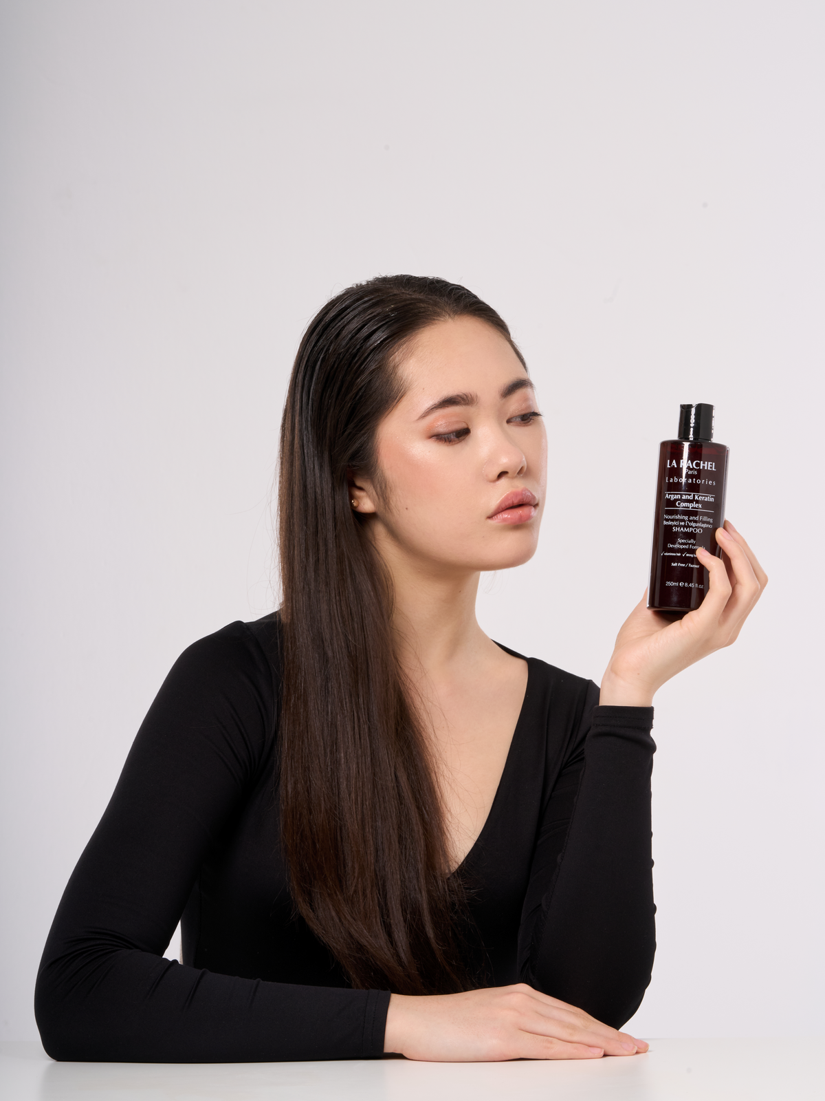 La Rachel Argan Keratin şampuan ürün kullanım görseli