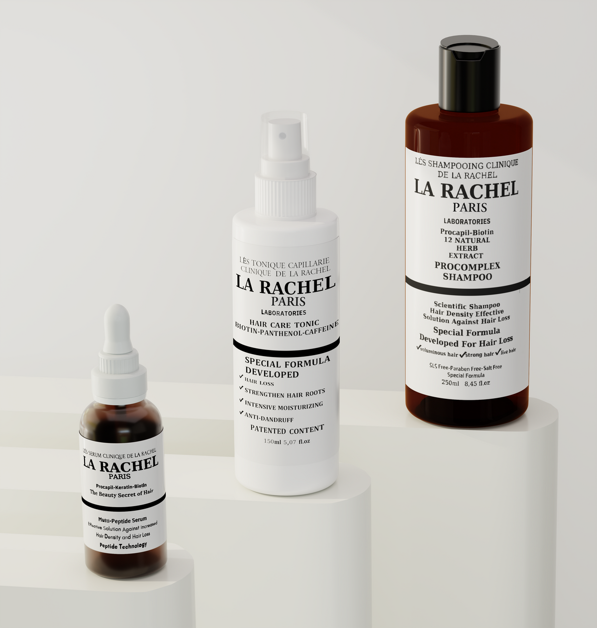 La Rachel serum şampuan ve tonik saç bakım seti görseli