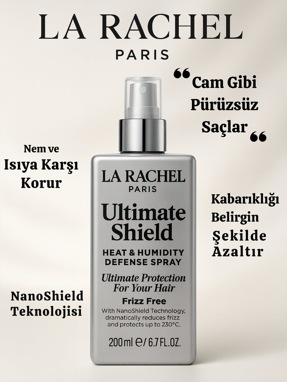 La Rachel Ultimate Shield saç koruma ve parlaklık bakım rutini