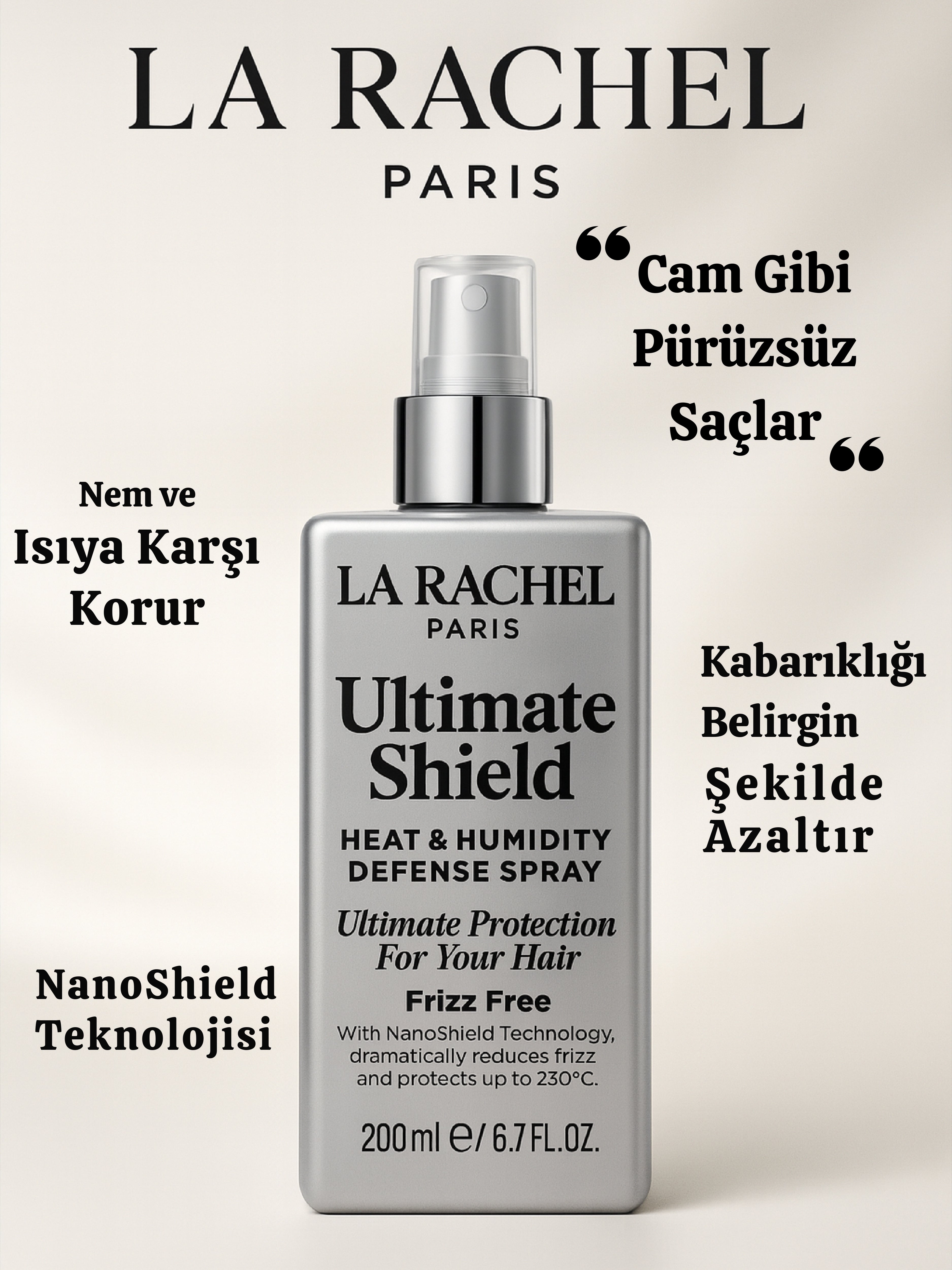 Isıya karşı saç koruma spreyi