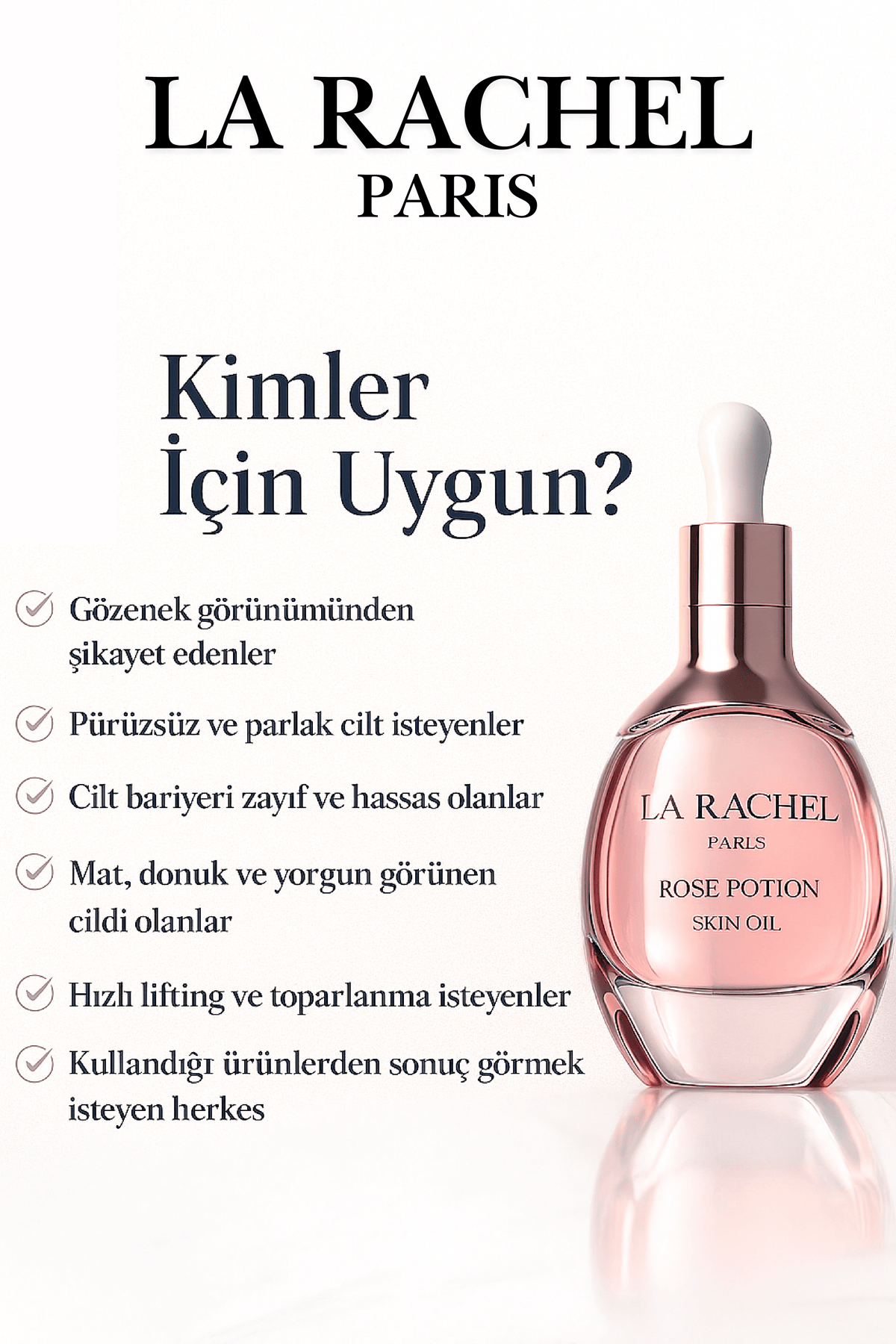 Cam Gibi Pürüzsüz Parlak Cilt–5 Dakikada Lifting+Patentli Ceramide Bariyer Onarımı | La Rachel Paris