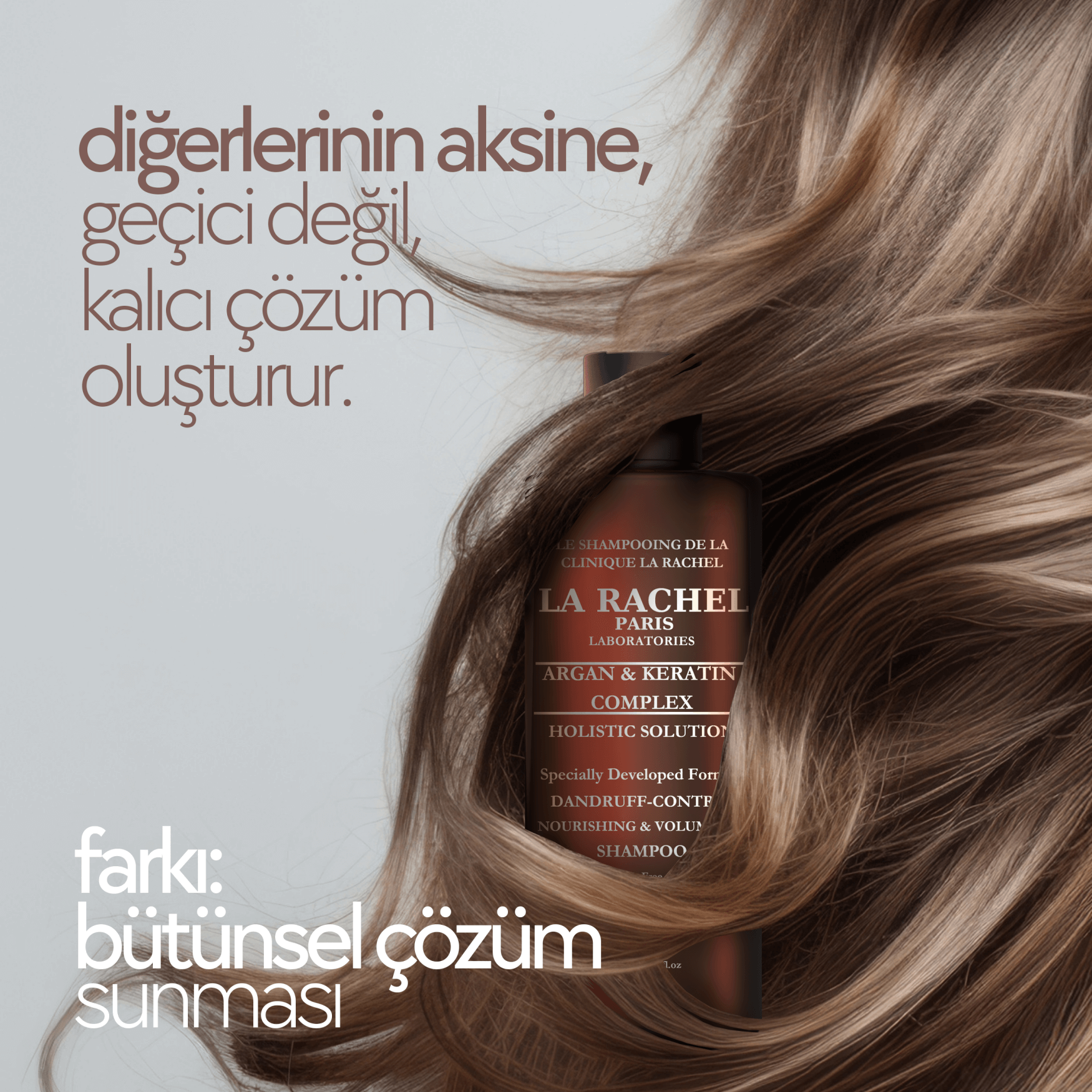 La Rachel Argan Keratin Karışımlı Güçlendirici ve Onarıcı Saç Bakım Şampuanı
