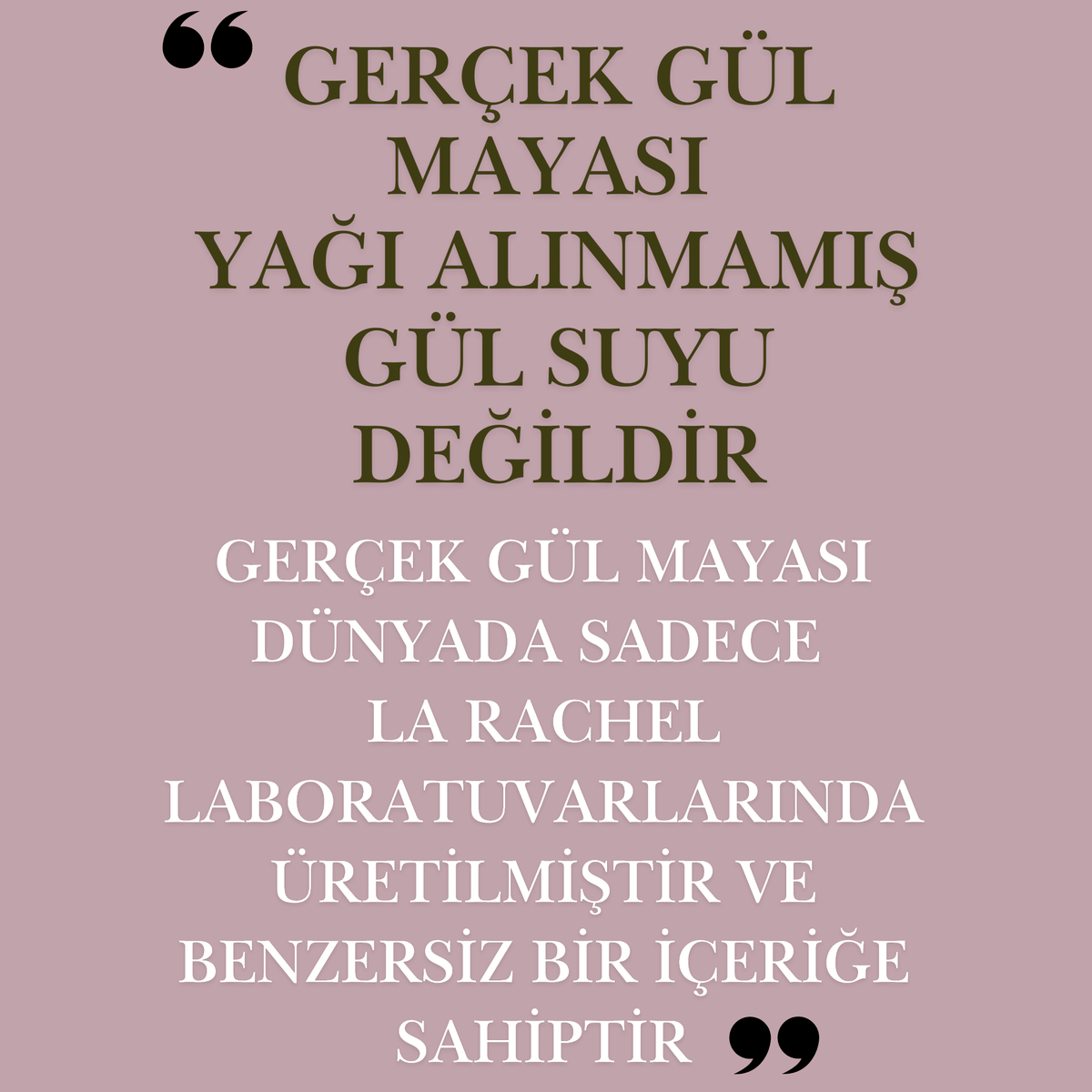 La Rachel Gül Mayası eliksiri içerik ve kullanım bilgi görseli