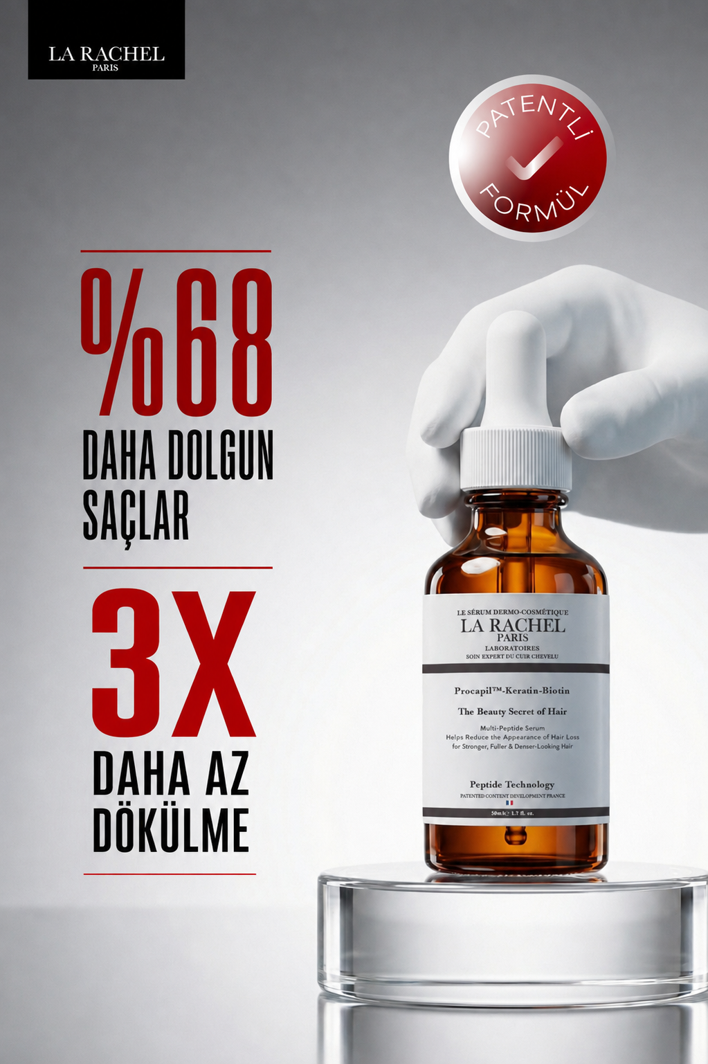 La Rachel Procapil saç serumu, daha dolgun saç görünümü bakım görseli