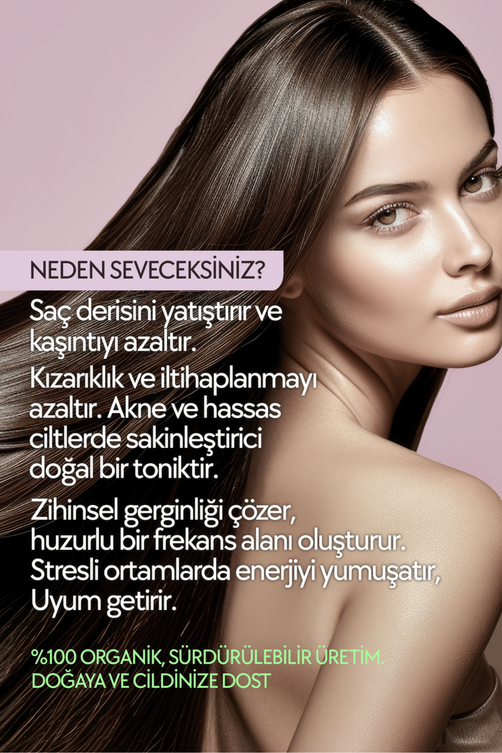 Lavanta suyu saç derisini yatistiriri
