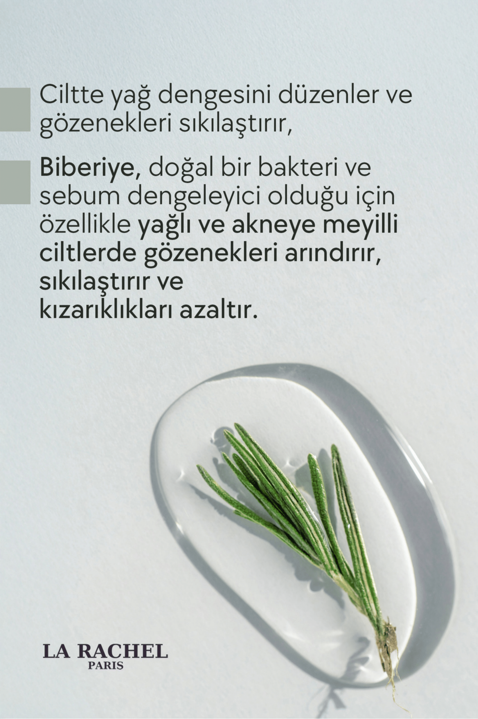 Organik sertifikalı biberiye hidrosolü, doğal kozmetik ve aromaterapi ürünü.