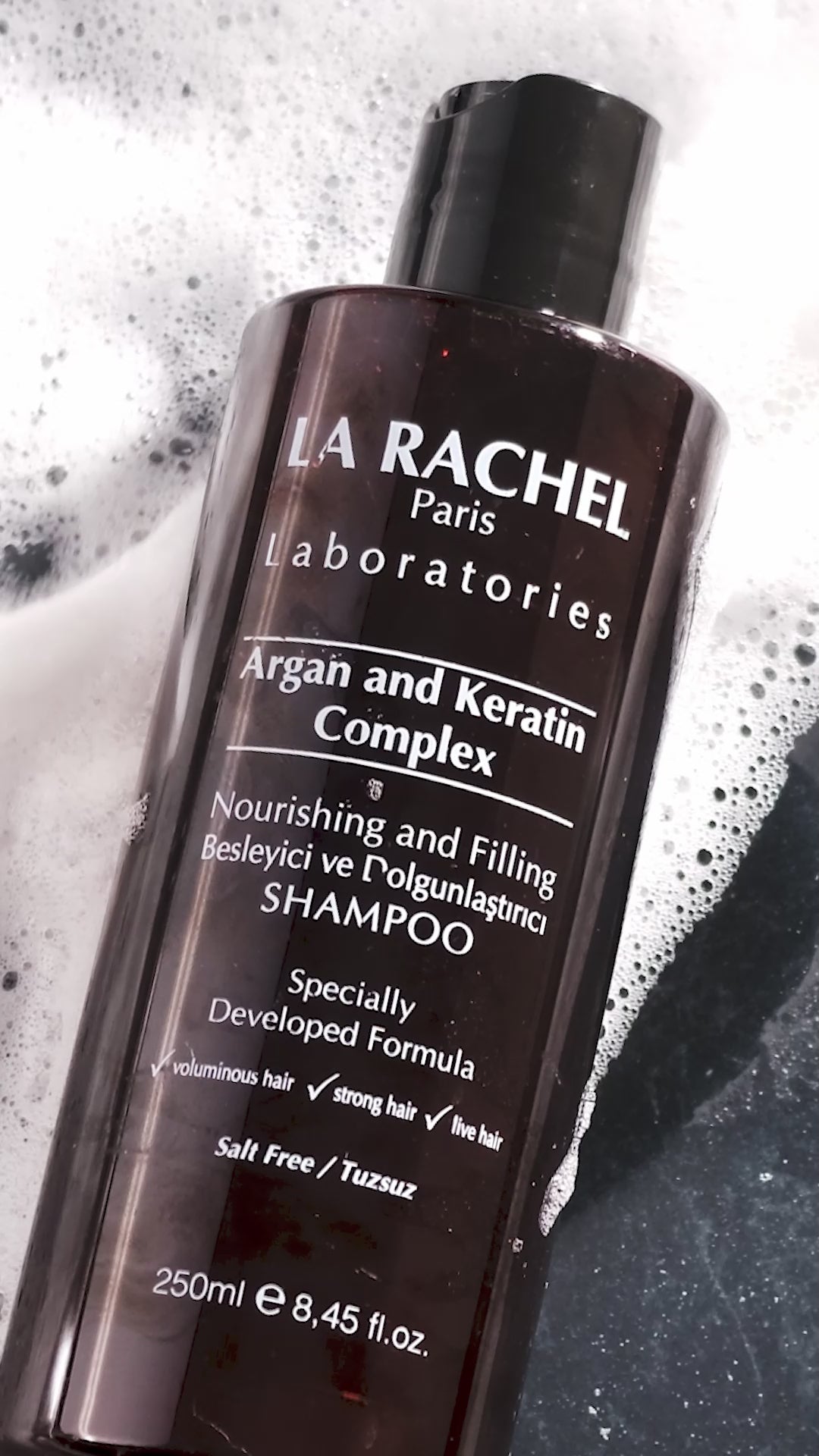 La Rachel Argan Keratin Şampuan | Yıpranmış Saçlar İçin Onarıcı Bakım