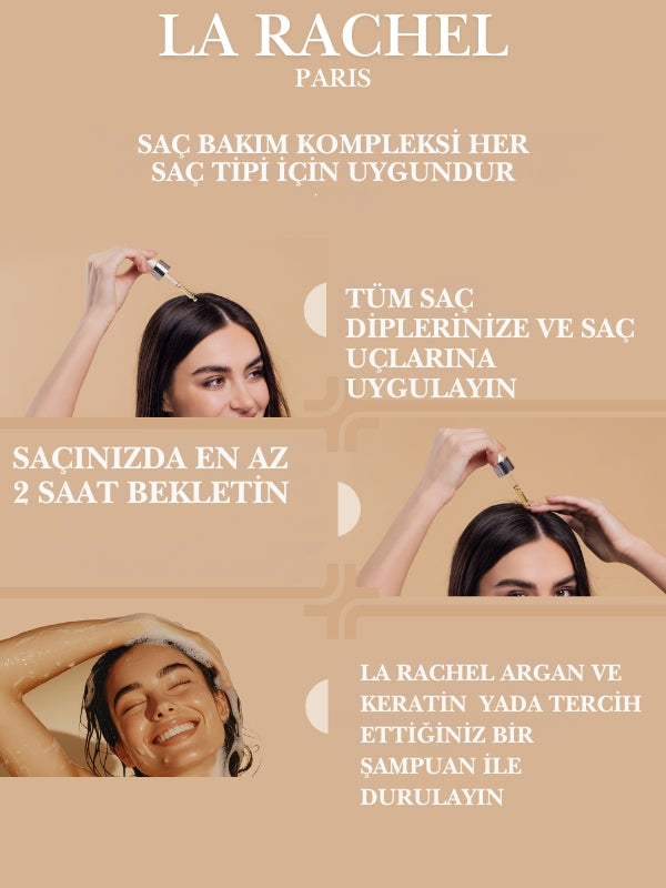 Mat saçlara canlılık ve parlaklık veren hafif formüllü saç bakım yağı.