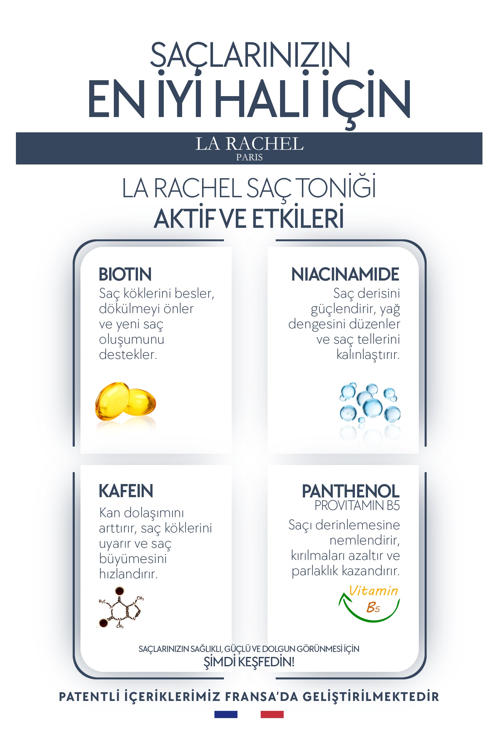Bitkisel içerikli, saç derisini besleyen dökülme karşıtı tonik.